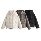 Autumn/Winter New Product Women's New Fashion Casual Versatile Warm Hooded Jacket Cotton Coat