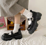 Darianrojas White Platform Mary Jane Lolita Shoes Woman Vintage Girls High Heel Platform Lolita Shoes Japanese Style College Student Shoes