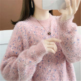 Darianrojas  -  holiday outfits Autumn Winter Sweater Imitation Mink Velvet Long-sleeved Casual Bottoming Shirt Top New Korean Women's Pullover Female