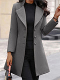 Darianrojas  -  Europe Fashion Women's Woolen Jacket Casual Elegant Solid Color Overcoat New Arrival Cross-Border Shipping From China