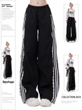 Darianrojas  -  Women American Vintage 2000s Harajuku Sporty Pants Baggy Pantalones Trousers Y2k Japanese Goth Punk E-girl Loose Casual Joggers