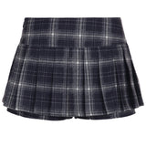 England Style Plaid A-Line Skirt Preppy Style Simple All-Match Basic Women Mini Skirt Trendy Fashion Clothes