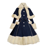 Lolita Style Ruffle Dress Women Female Maxi Dress Elegant Long Sleeve Cute Dress Vintage Aesthetic Princess Pleated Dress