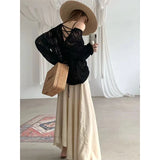 White Knitted Sweaters Women Summer Oversized Sexys Mujer Hollow Out Crochet Top Long Sleeve Sunscreen Korean Fashion