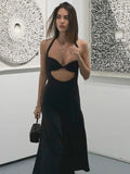 Hollow Out Sexy Dress For Women New Backless Slim Sleeveless Sundress Femme Party Sexy Bandage Evening Dress Woman