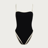 One Piece Swimsuit for Women Sexy Spaghetti Strap Bikini Fashion Black White Bathing Suit New Brazilian Biquini Beachwear