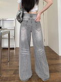 Darianrojas  -  Women Streetwear Baggy 2000s Y2k Japanese American Vintage Denim Pants Harajuku Long Trousers Jean Loose Vintage Dark Academia