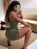 Sexy Black Rompers Shorts Outfits Clubwear Drawstring Bodycon Playsuit Jumpsuit Women Clothes Womens Summer Body Clothing