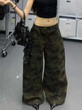 Darianrojas  -  Women American Vintage Grunge Y2k Japanese Streetwear Baggy Camouflage Denim Pants Long Trousers 2000s Aesthetic Harajuku Jean