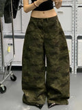 Darianrojas  -  Women American Vintage Grunge Y2k Japanese Streetwear Baggy Camouflage Denim Pants Long Trousers 2000s Aesthetic Harajuku Jean