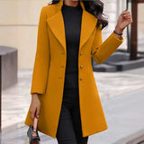 Darianrojas  -  Europe Fashion Women's Woolen Jacket Casual Elegant Solid Color Overcoat New Arrival Cross-Border Shipping From China