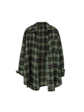 Darianrojas  -  Retro Classic Plaid Design Women Baggy Shirt Turn-down Collar Long Sleeve Female Blouses Spring Summer BF Vintage Oversize Chic