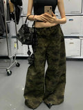 Darianrojas  -  Women American Vintage Grunge Y2k Japanese Streetwear Baggy Camouflage Denim Pants Long Trousers 2000s Aesthetic Harajuku Jean