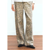 Women's jeans American Retro High Street Leopard Print Loose Wide Leg Pants Y2k Hip-hop Cargo Grunge Girls Baggy Trousers