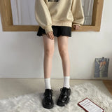 Darianrojas  -  Uniform Shoes Small Leather Shoes Female British Girl Japanese Wild Black Retro Mary Jane Shoes Lolita Platform Shoes Low Hee