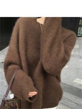 Women Sweater Womens Winter Sweaters Pullover Traf Female Knitting Overszie Long Sleeve Loose Knitted Outerwear Ropa De Mujer