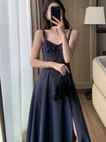 Sexy Suspender Midi Dresses for Women 2023 New Summer French Elegant Party Sleeveless Vestidos Female Holiday Casual Clothes