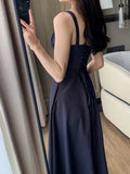 Sexy Suspender Midi Dresses for Women 2023 New Summer French Elegant Party Sleeveless Vestidos Female Holiday Casual Clothes