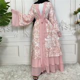 Ramadan Eid Mubarak Robe Longue Kimono Femme Musulmane Dubai Abaya For Women Kaftan Pakistan Turkey Islam Arabic Muslim Dress