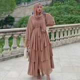 Chiffon Robe Longue Kimono Femme Musulmane Open Abaya Dubai Turkey Islam Arabic Muslim Dress Abayas For Women Caftan Marocain