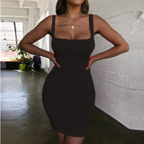 Off Shoulder Mini Bodycon Summer Dress Women Backless Club Party Sexy Wrap Black And White Dresses Plus Size Robe Ete Vestidos