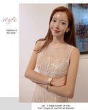 New Summer Elegant Sleeveless Long Dress Women O-Neck Embroidery Sequins Mesh Dresses New Korean Office Chic Slim Dress Vestidos