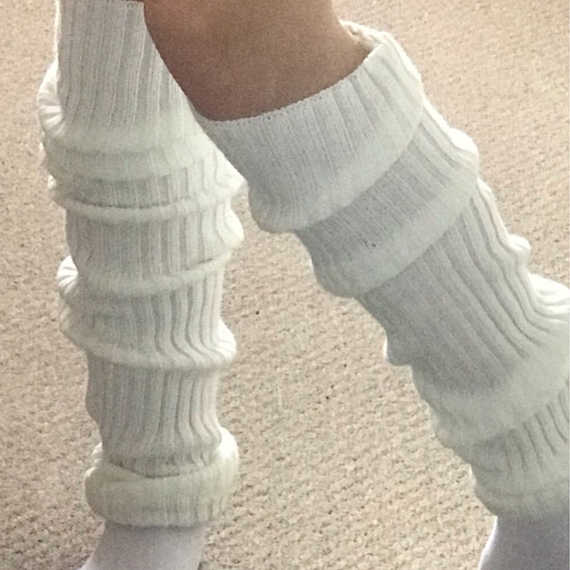 Darianrojas 70cm Over Knee Japanese JK Uniform Leg Warmers Korean Lolita Winter Girl Women Knit Boot Socks Pile Up Socks Foot Warming Cover