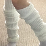 Darianrojas 70cm Over Knee Japanese JK Uniform Leg Warmers Korean Lolita Winter Girl Women Knit Boot Socks Pile Up Socks Foot Warming Cover