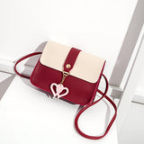 Darianrojas Fashion Simply PU Leather Crossbody Bag For Women Summer Solid Color Shoulder Messenger Bag Lady Pendant Travel Small Handbag