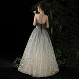 Evening Dress Strapless A-line Formal Dress Bling Bling Performance And Banquet Evening Dresses Long