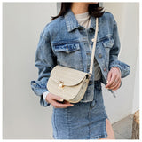 Darianrojas Fashion Women Straw Woven Shoulder Crossbody Messenger Bag Summer Beach Chain Saddle Bags Small Purse