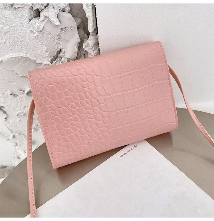 Darianrojas Women's Shoulder Bag Summer New Style Korean Messenger Bag Handbag Candy Color Lock Buckle Versatile Shoulder Bag