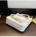 Darianrojas Corduroy Bag for Women Shopper Bag Designer Handbag Autumn and Winter Girls Student Bookbag Female Canvas Shoulder Tote Bag