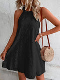 Fashion Trend Summer Women's dress New Ladies Lace Solid Color Sleeveless Buttonless Dresses for Women
