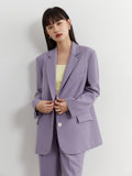 Professional Sense Commuter Style Flip Collar Suit Jacket for Women Spring New Loose Style Office Lady Blazer Suit