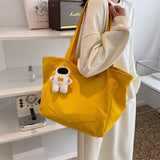 Darianrojas Large Capacity Canvas Women's Handbag Cute Female Shoulder Bags Travel Totes Purse Girl Daily Shopping Bag