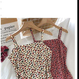 HOT Summer For  Tank Strap Floral Printing Backless Casual Evening Party Sexy Women'S Prom One Piece Basic Corset MIni Dress