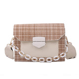 Darianrojas Wide Strap Shoulder Bags for Women Designer Lady Handbags and Purses Fashion Chain Messenger Crossbody Bags