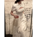 Darianrojas Dress Women Elegant Chinese Summer Puff Sleeve Fashion Evening Party Vestido Vintage Female Clothes Sexy Backless Dresses