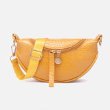Darianrojas PU Leather Trend Women's Bag New Fashion Chest Bag Crocodile Pattern Zipper Women's Shoulder Messenger Bag Luxury Handbags