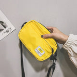 Darianrojas Unisex Crossbody Bag Oxford Cloth Diagonal Shoulder Bags Solid Color Satchels Fashion Leisure Trend Square Sling Handbags