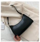 Darianrojas Popular Simple Female Daily Bag Casual PU Leather Sling Handbag Purse Women Elegant Chain Shoulder Crossbody Bag Shopping Bag