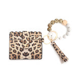 Darianrojas 1 Pc 8 Colors Fashion Women Bracelets Card Holder Leopard Female Business Card Case Wristband Key Chain for Men