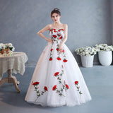 Colorful 3d Flowers Quinceanera Dresses Fluffy Off The Shoulder Vestidos De 15 Anos Quinceanera Plus Size Ball Gown