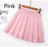 Women Casual Plaid Skirt Girls High Waist Pleated A-line Fashion Uniform Skirt With Inner Shorts