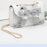 Darianrojas Lolita Bow Lace Shoulder Bag for Girl Pearl Jk Kawaii New Trend Purse Japan Style Gentle Female Designer Crossbody Bag