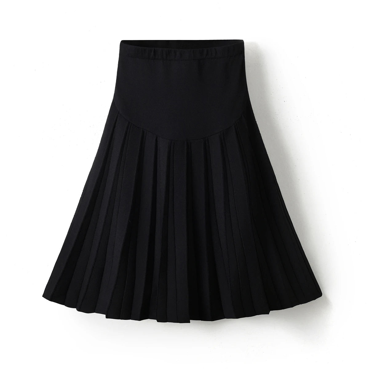 Maternity Knit Skirts  Pregnant's Knitted Skirts Women Classic Black Dress Elastic Waist Great Quality