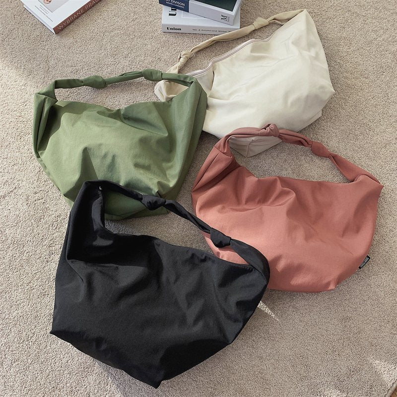 Darianrojas New Canvas Totes Bags Women Casual Wild Ladies Handbags Solid Color Shoulder Women Bag Simple Female Messenger Bag