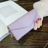 Darianrojas Long Wallet Women Purses Tassel Fashion Coin Purse Card Holder Wallets Female High Quality Clutch Money Bag PU Leather Wallet
