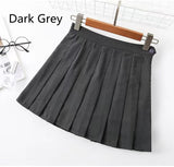 Women Casual Plaid Skirt Girls High Waist Pleated A-line Fashion Uniform Skirt With Inner Shorts